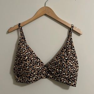 Aerie Swim Top - Cheetah Print - Size XL